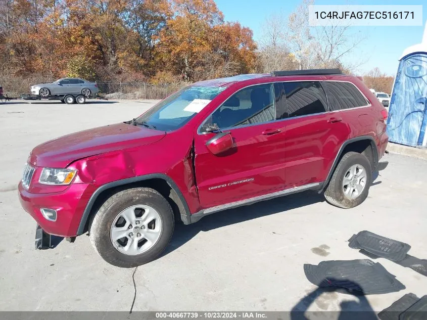 2014 Jeep Grand Cherokee Laredo VIN: 1C4RJFAG7EC516171 Lot: 40667739