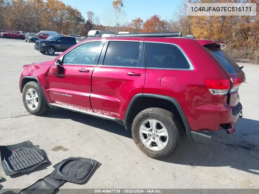 2014 Jeep Grand Cherokee Laredo VIN: 1C4RJFAG7EC516171 Lot: 40667739