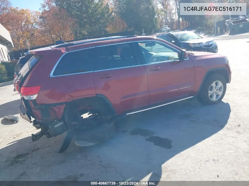 2014 Jeep Grand Cherokee Laredo VIN: 1C4RJFAG7EC516171 Lot: 40667739