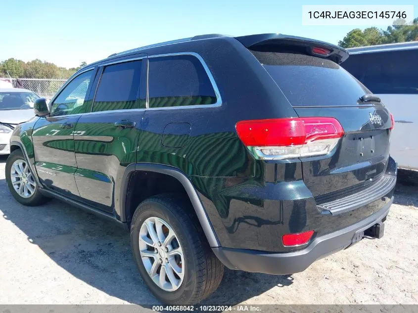 2014 Jeep Grand Cherokee Laredo VIN: 1C4RJEAG3EC145746 Lot: 40668042