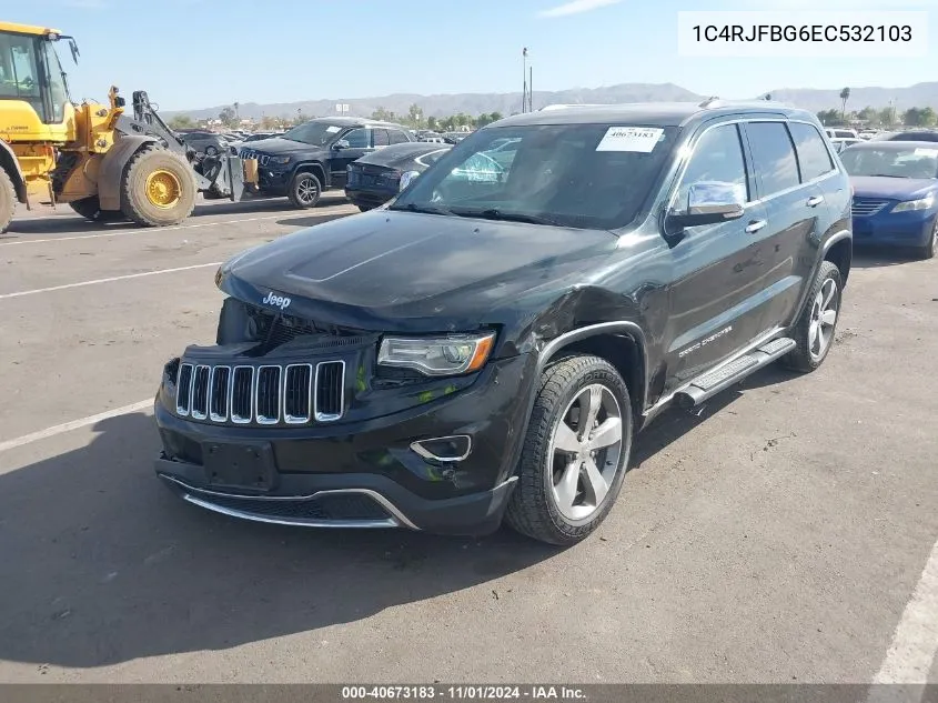 2014 Jeep Grand Cherokee Limited VIN: 1C4RJFBG6EC532103 Lot: 40673183