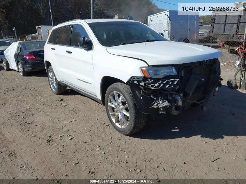 2014 Jeep Grand Cherokee Summit VIN: 1C4RJFJT2EC268733 Lot: 40674122