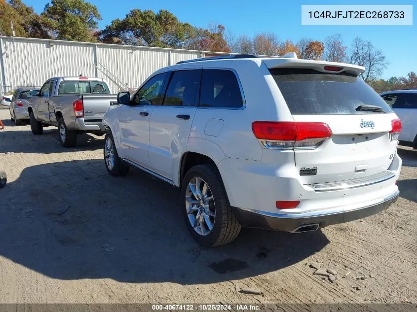 2014 Jeep Grand Cherokee Summit VIN: 1C4RJFJT2EC268733 Lot: 40674122