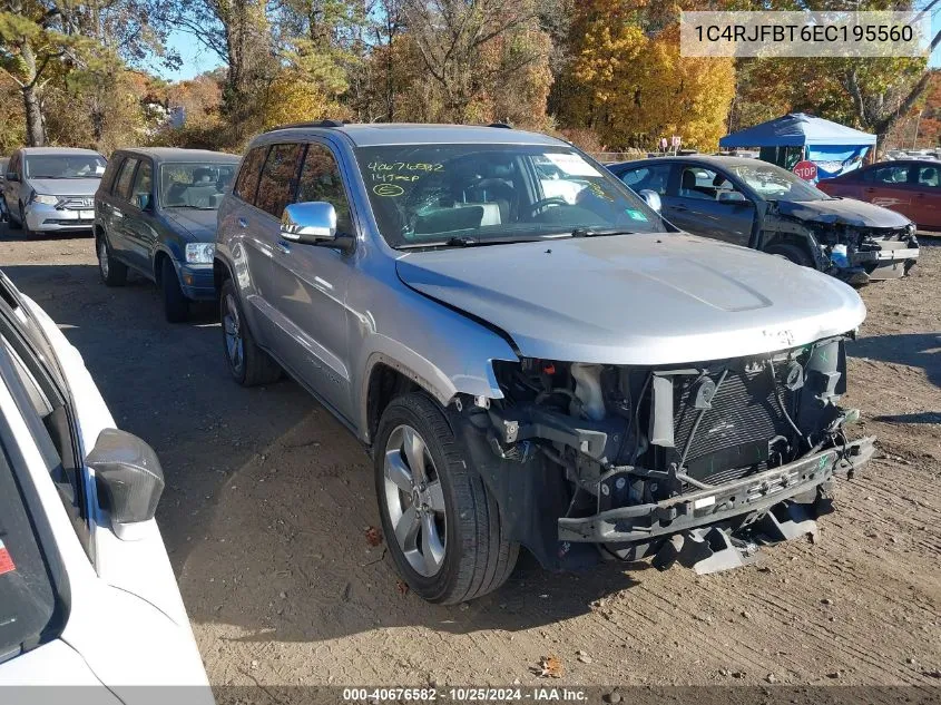 2014 Jeep Grand Cherokee Limited VIN: 1C4RJFBT6EC195560 Lot: 40676582