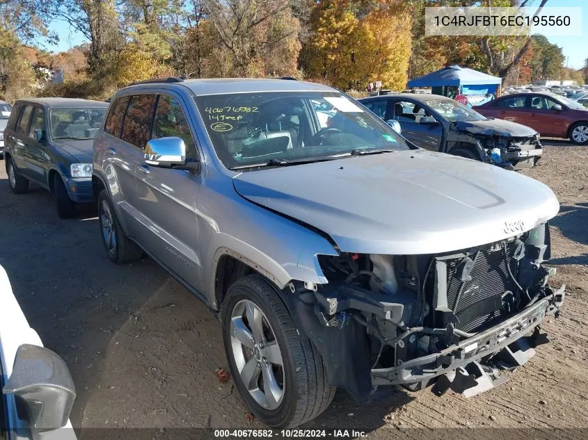 2014 Jeep Grand Cherokee Limited VIN: 1C4RJFBT6EC195560 Lot: 40676582