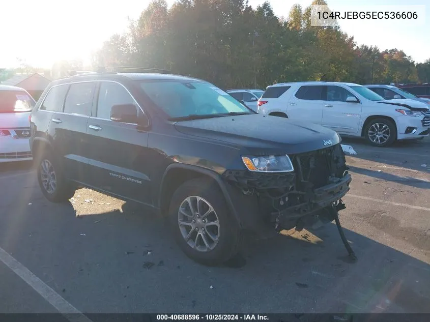 2014 Jeep Grand Cherokee Limited VIN: 1C4RJEBG5EC536606 Lot: 40688596