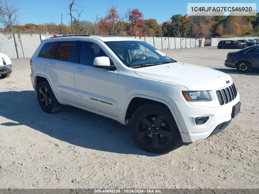 2014 Jeep Grand Cherokee Altitude VIN: 1C4RJFAG7EC546920 Lot: 40698258