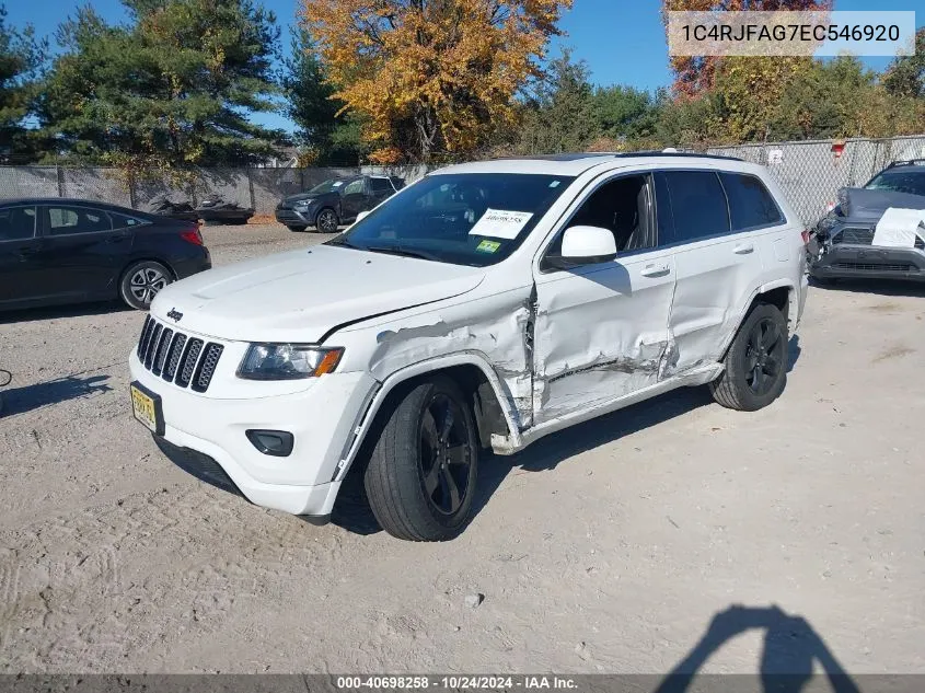 2014 Jeep Grand Cherokee Altitude VIN: 1C4RJFAG7EC546920 Lot: 40698258