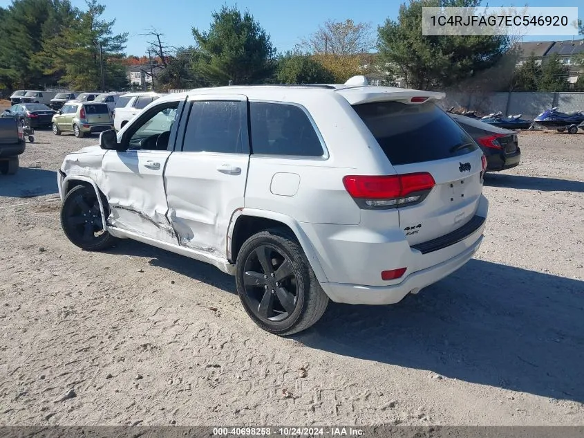 2014 Jeep Grand Cherokee Altitude VIN: 1C4RJFAG7EC546920 Lot: 40698258