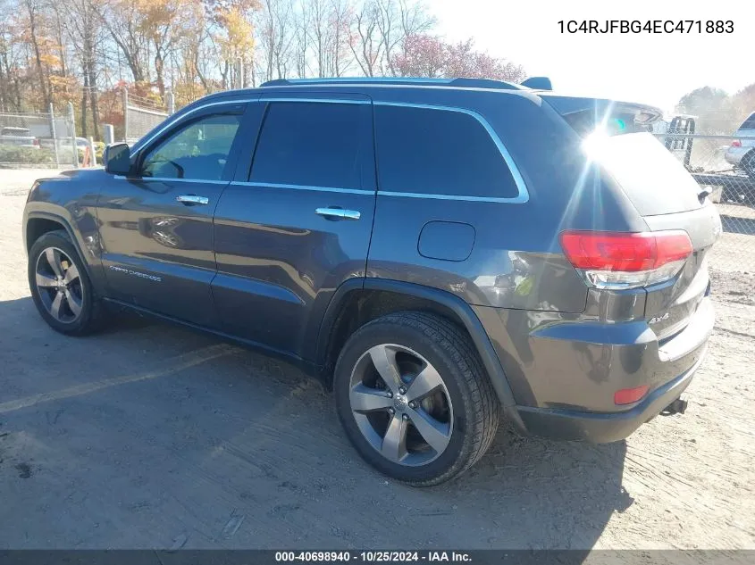 2014 Jeep Grand Cherokee Limited VIN: 1C4RJFBG4EC471883 Lot: 40698940