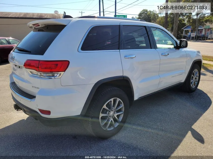 2014 Jeep Grand Cherokee VIN: 1C4RJEBG6EC271033 Lot: 40701058