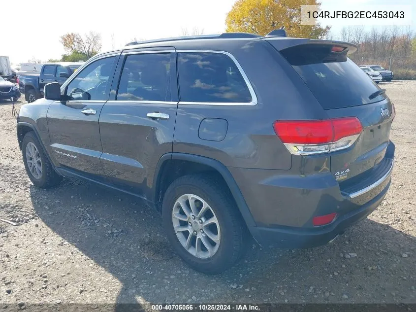 2014 Jeep Grand Cherokee Limited VIN: 1C4RJFBG2EC453043 Lot: 40705056