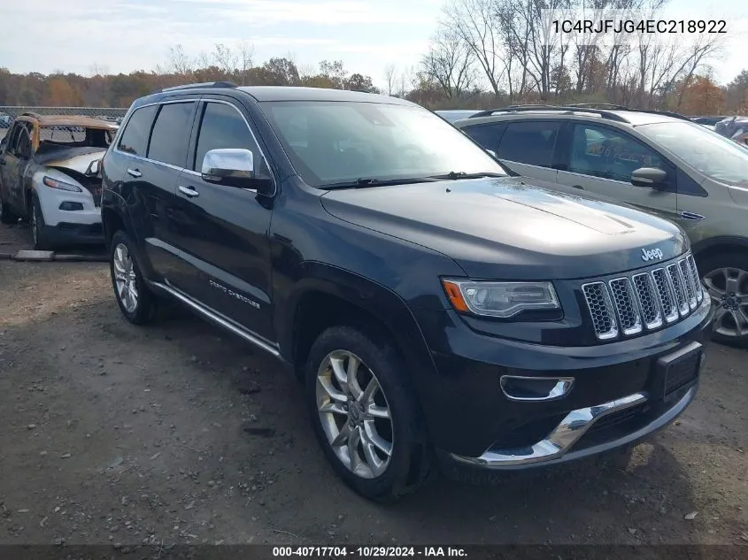 2014 Jeep Grand Cherokee Summit VIN: 1C4RJFJG4EC218922 Lot: 40717704