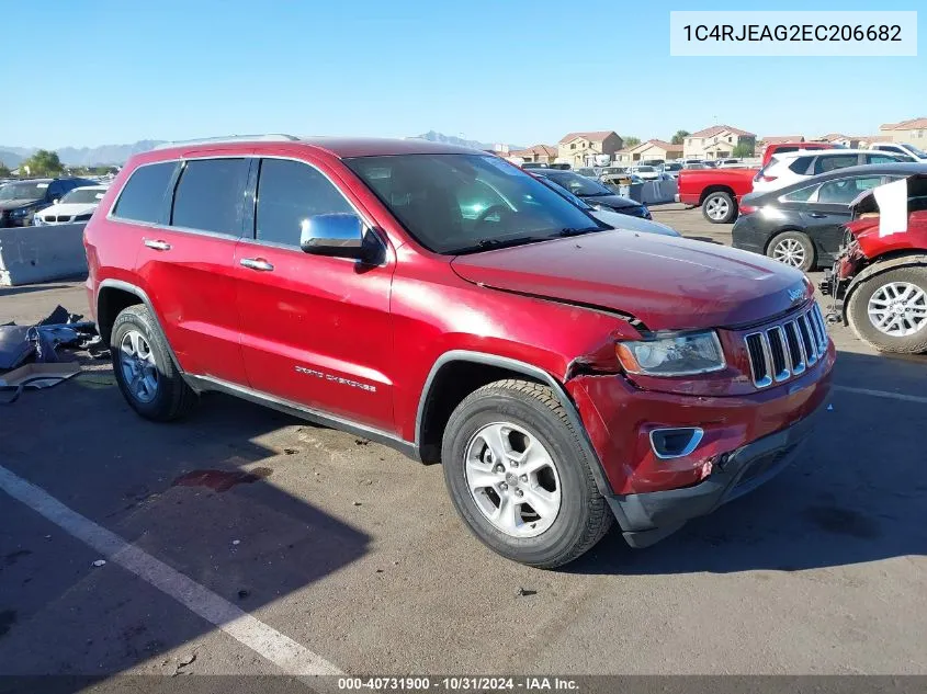 2014 Jeep Grand Cherokee Laredo VIN: 1C4RJEAG2EC206682 Lot: 40731900