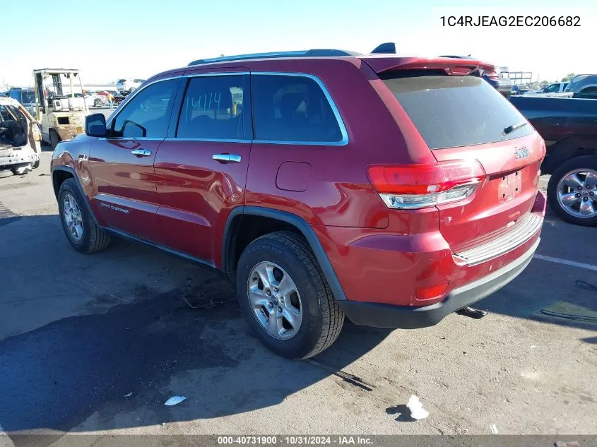 2014 Jeep Grand Cherokee Laredo VIN: 1C4RJEAG2EC206682 Lot: 40731900