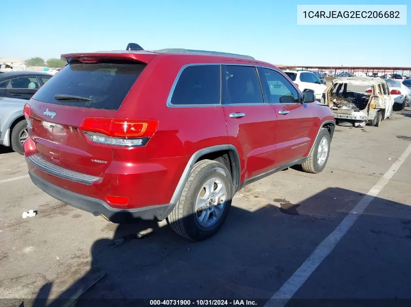 2014 Jeep Grand Cherokee Laredo VIN: 1C4RJEAG2EC206682 Lot: 40731900