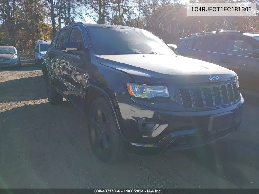 2014 Jeep Grand Cherokee Overland VIN: 1C4RJFCT1EC181306 Lot: 40737066