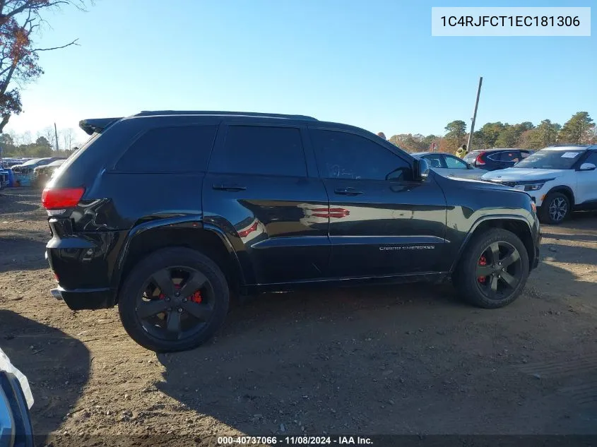 2014 Jeep Grand Cherokee Overland VIN: 1C4RJFCT1EC181306 Lot: 40737066