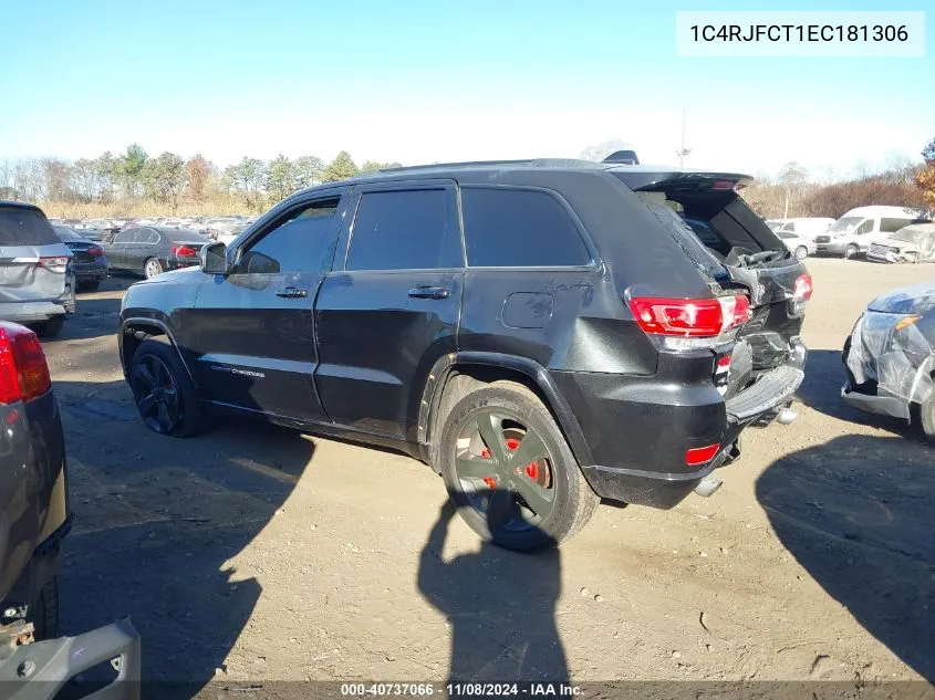 2014 Jeep Grand Cherokee Overland VIN: 1C4RJFCT1EC181306 Lot: 40737066