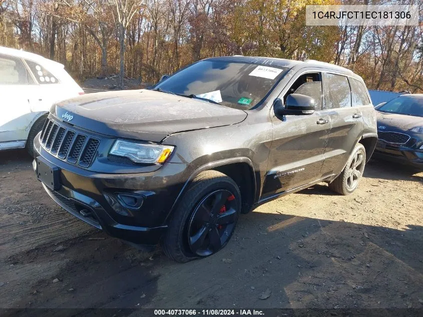 2014 Jeep Grand Cherokee Overland VIN: 1C4RJFCT1EC181306 Lot: 40737066