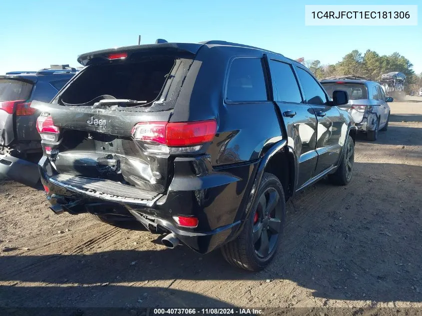 2014 Jeep Grand Cherokee Overland VIN: 1C4RJFCT1EC181306 Lot: 40737066