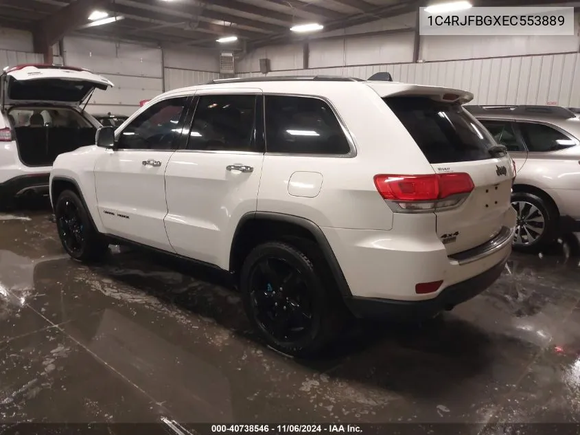 2014 Jeep Grand Cherokee Limited VIN: 1C4RJFBGXEC553889 Lot: 40738546