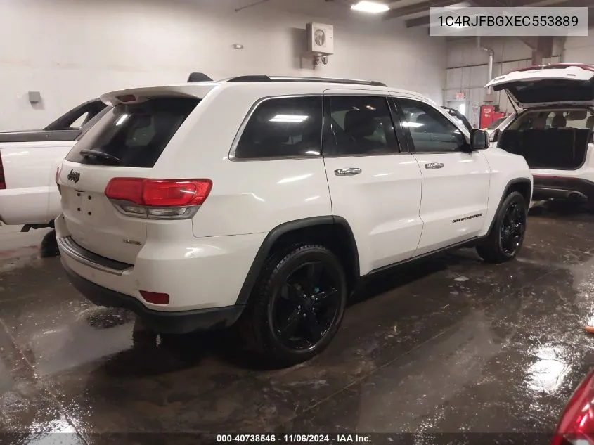 2014 Jeep Grand Cherokee Limited VIN: 1C4RJFBGXEC553889 Lot: 40738546