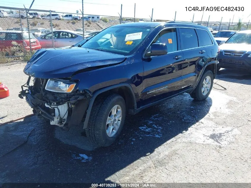 2014 Jeep Grand Cherokee Laredo VIN: 1C4RJFAG9EC482430 Lot: 40739253