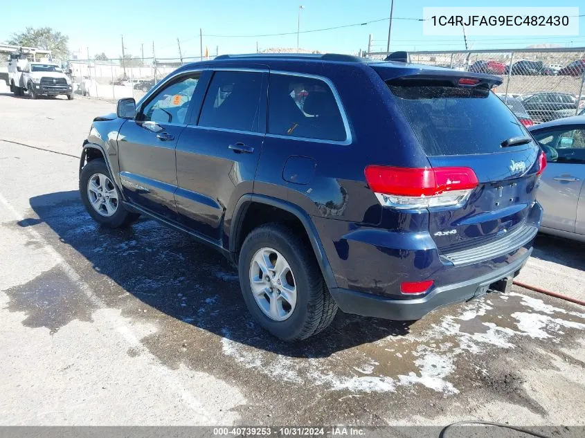 2014 Jeep Grand Cherokee Laredo VIN: 1C4RJFAG9EC482430 Lot: 40739253