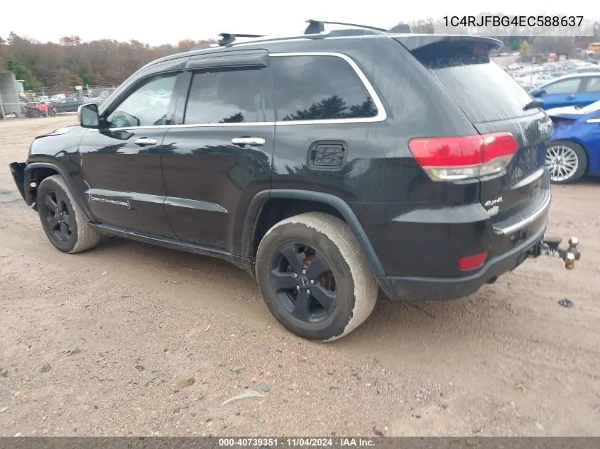 2014 Jeep Grand Cherokee Limited VIN: 1C4RJFBG4EC588637 Lot: 40739351