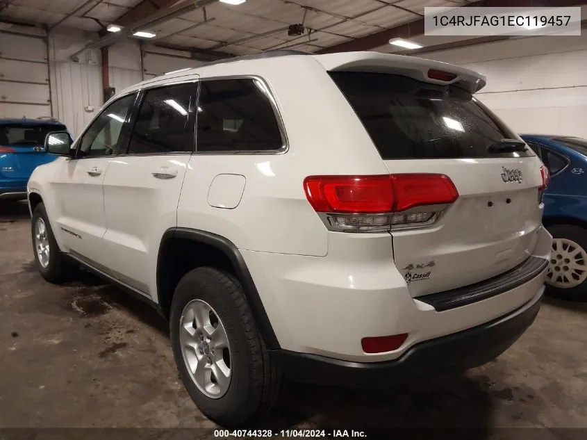 2014 Jeep Grand Cherokee Laredo VIN: 1C4RJFAG1EC119457 Lot: 40744328