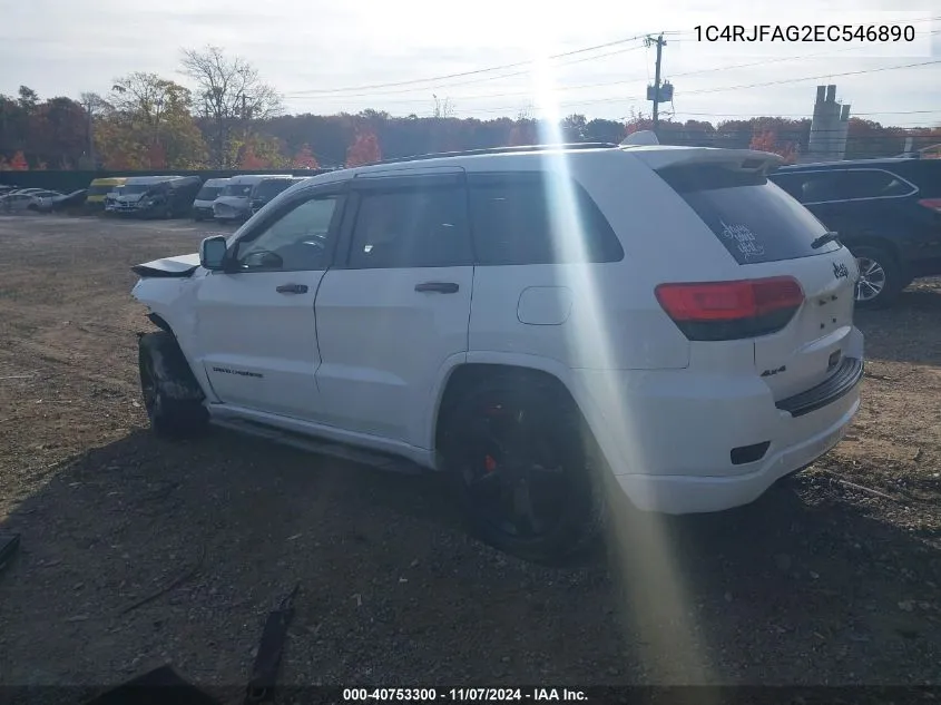 2014 Jeep Grand Cherokee Altitude VIN: 1C4RJFAG2EC546890 Lot: 40753300