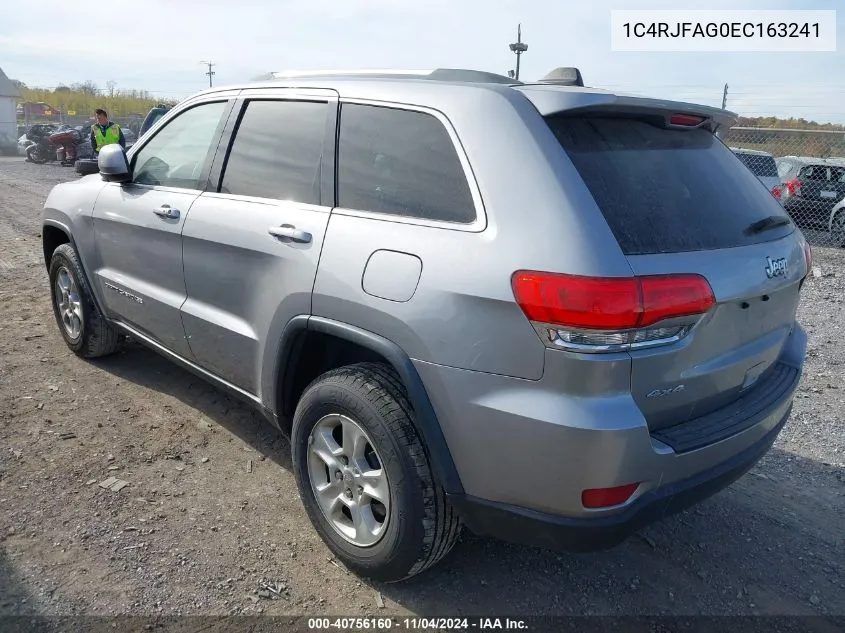 2014 Jeep Grand Cherokee Laredo VIN: 1C4RJFAG0EC163241 Lot: 40756160