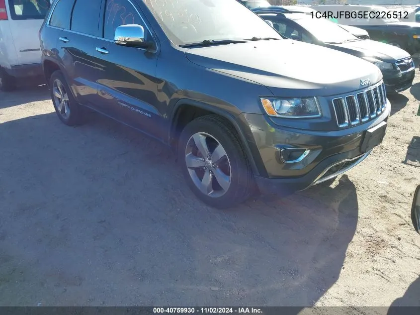 2014 Jeep Grand Cherokee Limited VIN: 1C4RJFBG5EC226512 Lot: 40759930