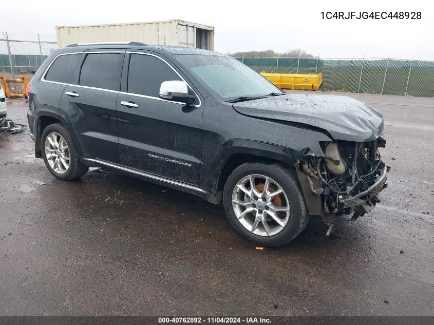 2014 Jeep Grand Cherokee Summit VIN: 1C4RJFJG4EC448928 Lot: 40762892