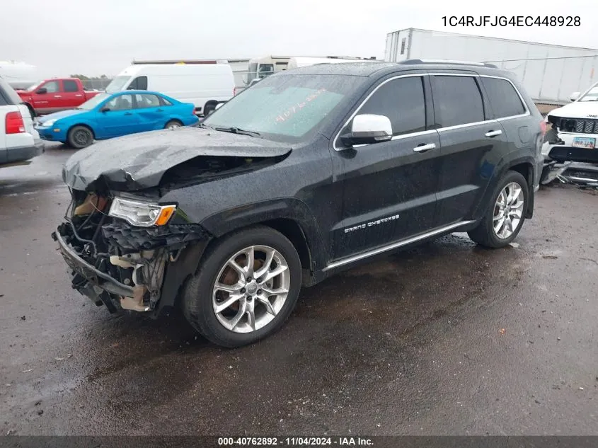 2014 Jeep Grand Cherokee Summit VIN: 1C4RJFJG4EC448928 Lot: 40762892