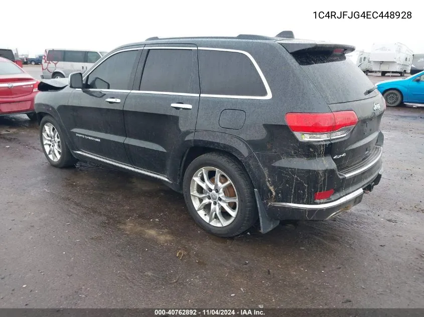 2014 Jeep Grand Cherokee Summit VIN: 1C4RJFJG4EC448928 Lot: 40762892