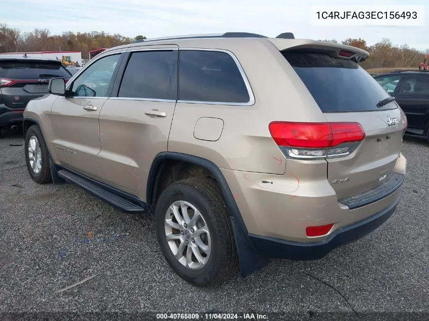 2014 Jeep Grand Cherokee Laredo VIN: 1C4RJFAG3EC156493 Lot: 40765809