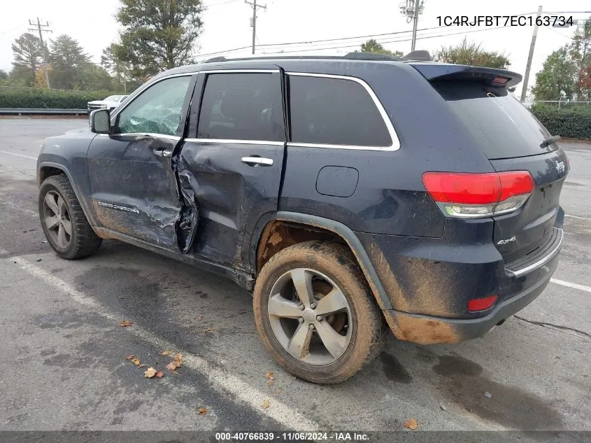 2014 Jeep Grand Cherokee Limited VIN: 1C4RJFBT7EC163734 Lot: 40766839