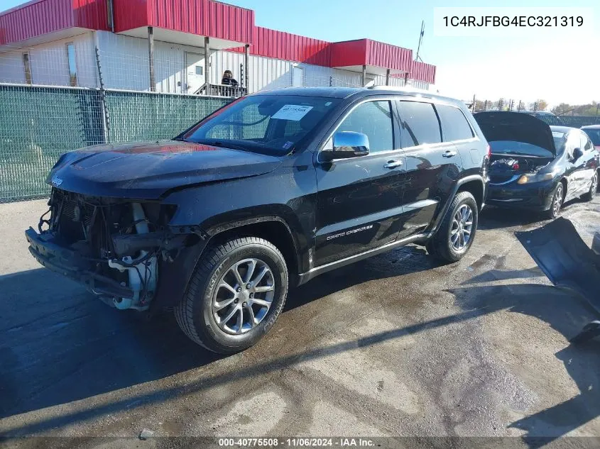 2014 Jeep Grand Cherokee Limited VIN: 1C4RJFBG4EC321319 Lot: 40775508