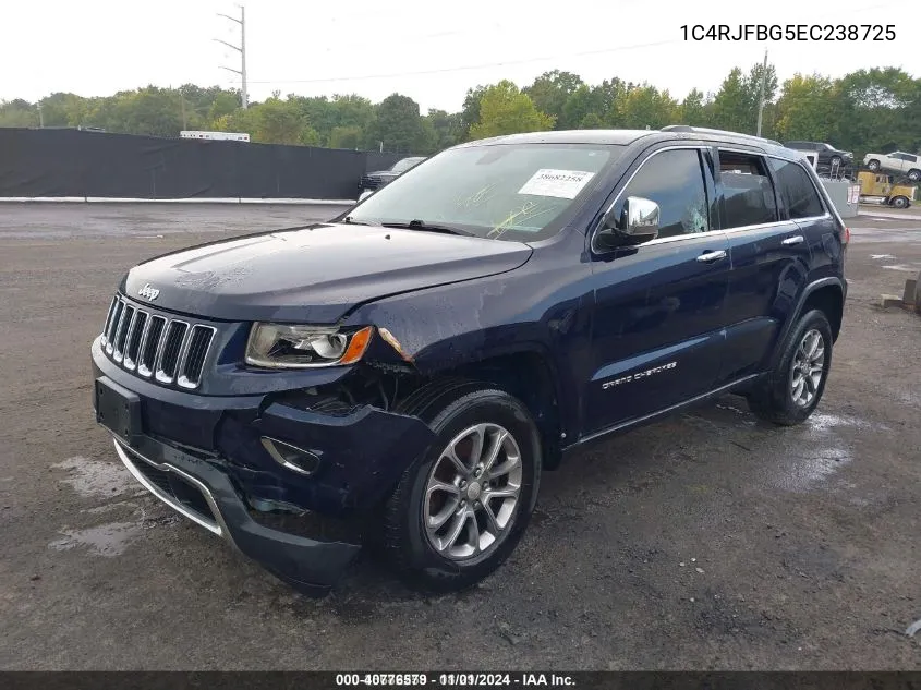 2014 Jeep Grand Cherokee Limited VIN: 1C4RJFBG5EC238725 Lot: 40776579