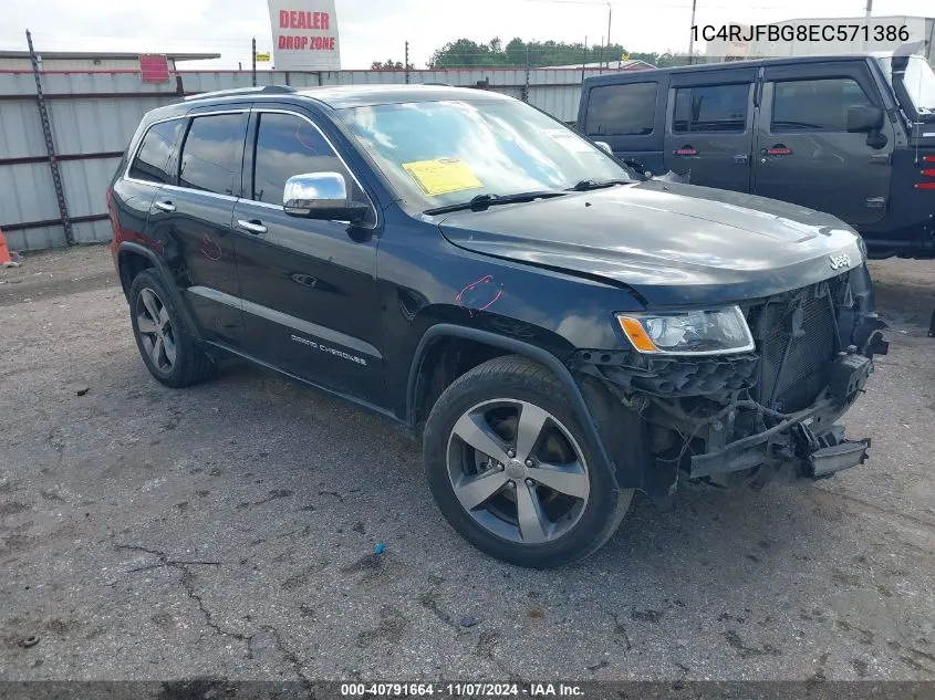 1C4RJFBG8EC571386 2014 Jeep Grand Cherokee Limited