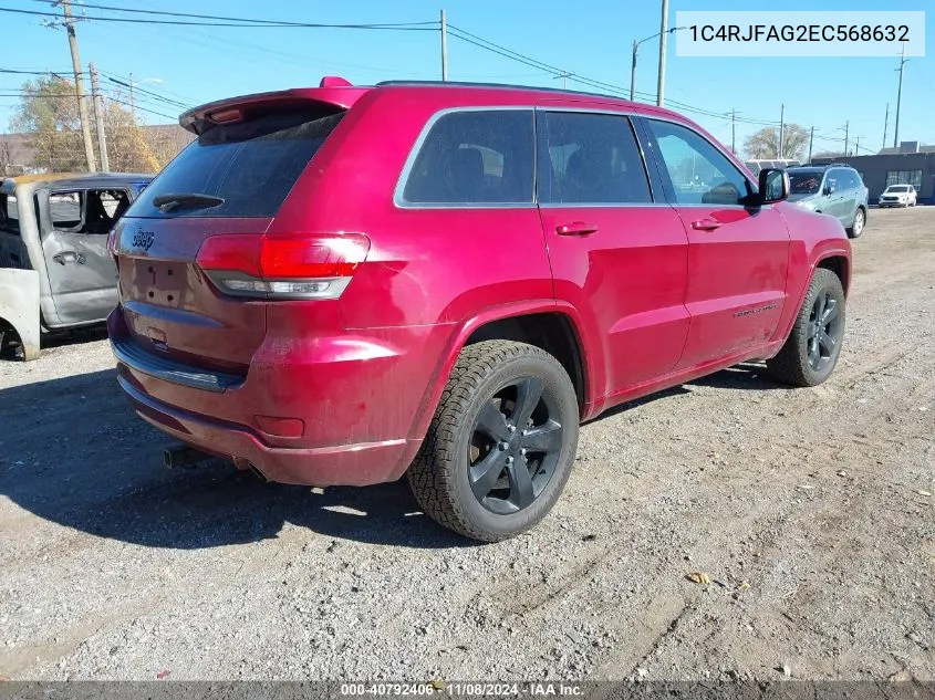 2014 Jeep Grand Cherokee Altitude VIN: 1C4RJFAG2EC568632 Lot: 40792406