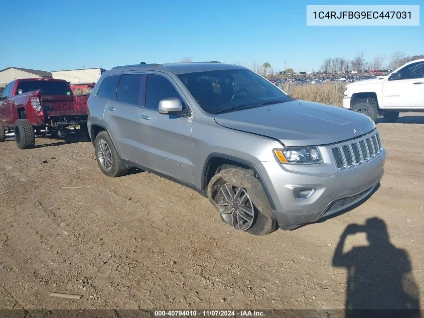 2014 Jeep Grand Cherokee Limited VIN: 1C4RJFBG9EC447031 Lot: 40794010