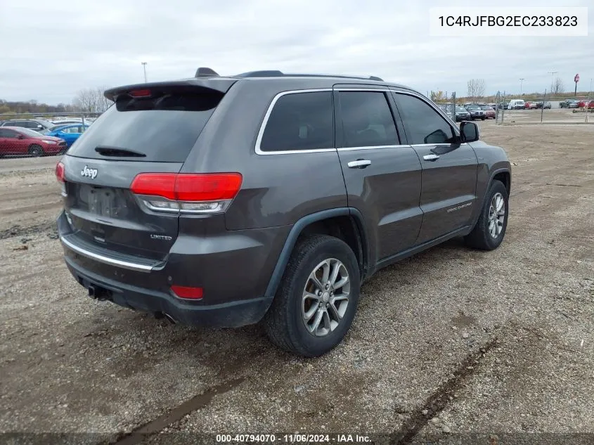 2014 Jeep Grand Cherokee Limited VIN: 1C4RJFBG2EC233823 Lot: 40794070