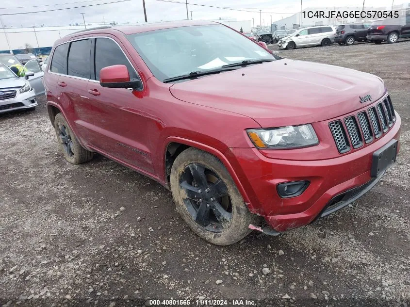 2014 Jeep Grand Cherokee Altitude VIN: 1C4RJFAG6EC570545 Lot: 40801565