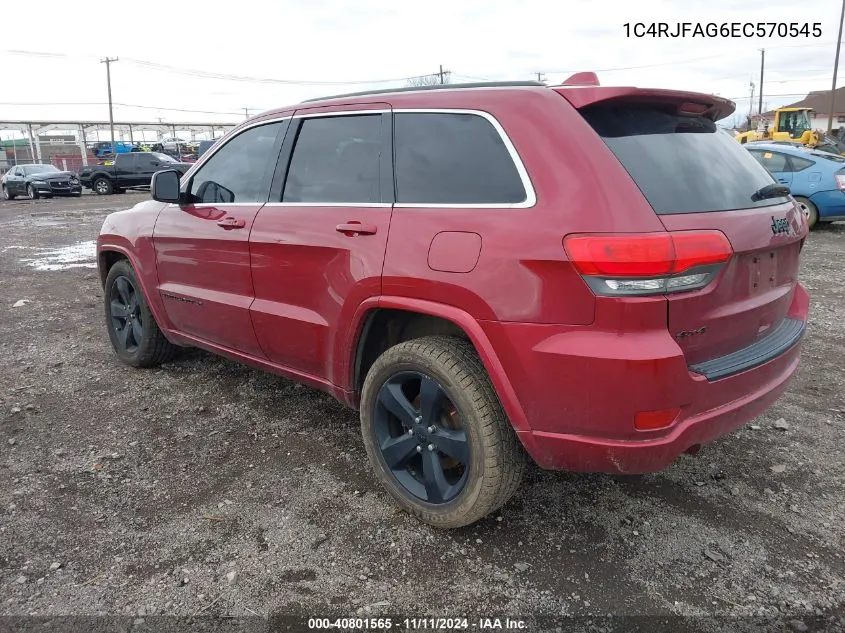 2014 Jeep Grand Cherokee Altitude VIN: 1C4RJFAG6EC570545 Lot: 40801565