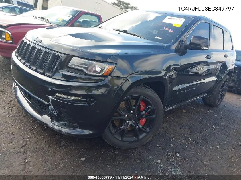 2014 Jeep Grand Cherokee Srt8 VIN: 1C4RJFDJ3EC349797 Lot: 40806779