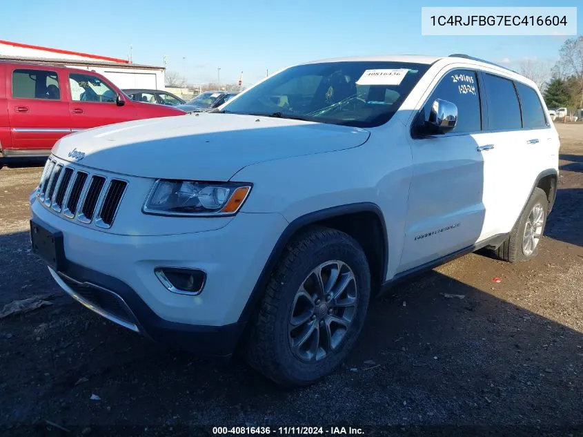 2014 Jeep Grand Cherokee Limited VIN: 1C4RJFBG7EC416604 Lot: 40816436