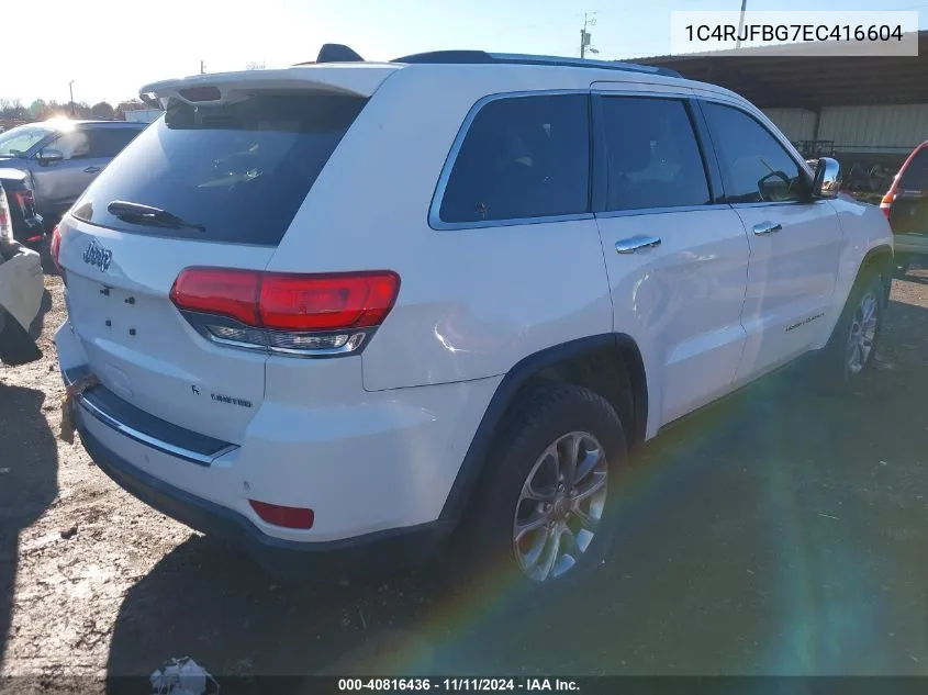 2014 Jeep Grand Cherokee Limited VIN: 1C4RJFBG7EC416604 Lot: 40816436